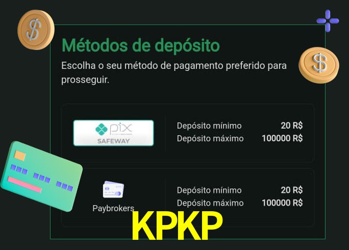 O cassino KPKP oferece uma grande variedade de métodos de pagamento